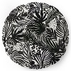 Marta Barragan Camarasa Wild abstract jungle on black Round Floor Pillow - Deny Desings - 2 of 4