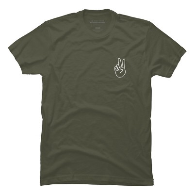 Men's Design By Humans peace By desiredesign T-Shirt
