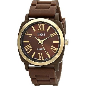 TKO Orlogi Women's Brown Milano III Analog Display Quartz Watch with Flexible Rubber Band - 1 of 2