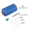 Unique Bargains Wear-Resistant Polyester Embroidery Waxed Thread with Needles - 3 of 4