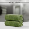 BRINJOY 4-Pack Extra Large Bath Towels - 30x60 Inch 100% Ultra-Fine Cotton, Lightweight Quick-Dry Bath Towels (Green) - 3 of 4