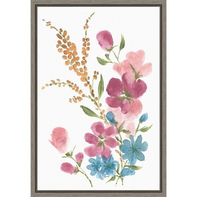Amanti Art Boho Flower Bouquet I by Yvette St. Amant Canvas Wall Art Print Framed 16 x 23-in.