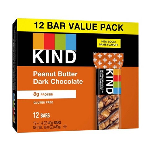 Kind Peanut Butter Dark Chocolate + Protein Nutrition Bars - 12ct : Target