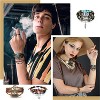 3-Pack Multilayer Woven Leather Bracelets with Evil Eye Beads, Bohemian Handmade PU Bracelets for Men & Women - 4 of 4