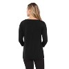 Rekucci Women’S Super Soft Knit Top With Knot Detail And 3/4 Sleeves – Eco-Friendly, Comfortable And Stylish Everyday Wear - 3 of 3