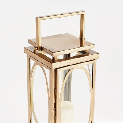 Gold Hanging Colonial Revival Candle Lantern