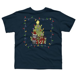 Boy's Design By Humans Christmas for Puppy By realdealclipart T-Shirt - 1 of 3