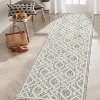 Outdoor Runner Rug, Waterproof Geometric Patio Carpet, Easy-Clean Lightweight Non-Slip Mat for Kitchen Backyard RV - 3 of 4