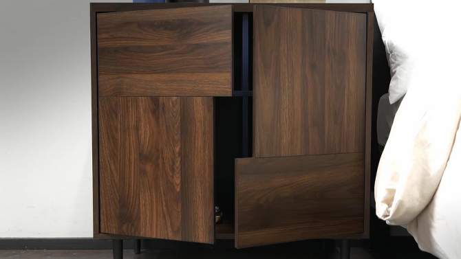 Modern Accent Cabinet with Color Pop Interior - Saracina Home, 2 of 13, play video