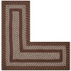 Newport Braid Collection 100% Polypropylene Stripe Pattern Reversible Indoor Utility Rug - Better Trends - 2 of 3