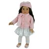 Sophia’s Skirt, Cardigan, Leggings, Hat & Scarf Outfit for 18” Dolls, Silver - 2 of 3