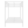 Sapphtopaz Space-Saving Metal Frame Bunk Bed for Teens/Adults, Simple Bed Frame with Guardrails No Box Spring Needed for Bedroom, Kids Room - 4 of 4