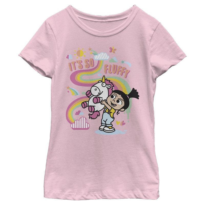 Girl's Despicable Me Minions Its So Fluffy Unicorn T-Shirt, 1 of 3
