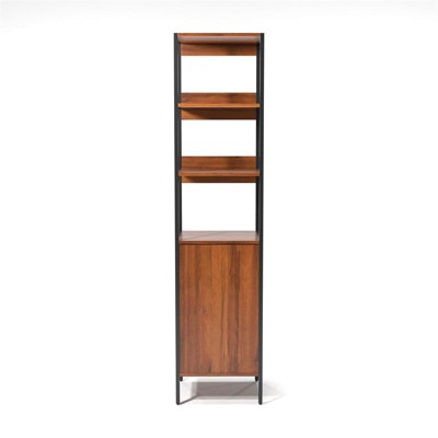 Armand Modern Wood Shelf with Storage in Natural - Furniture of America