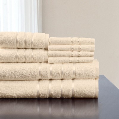 2pc Luxury Cotton Bath Towels Sets White - Yorkshire Home