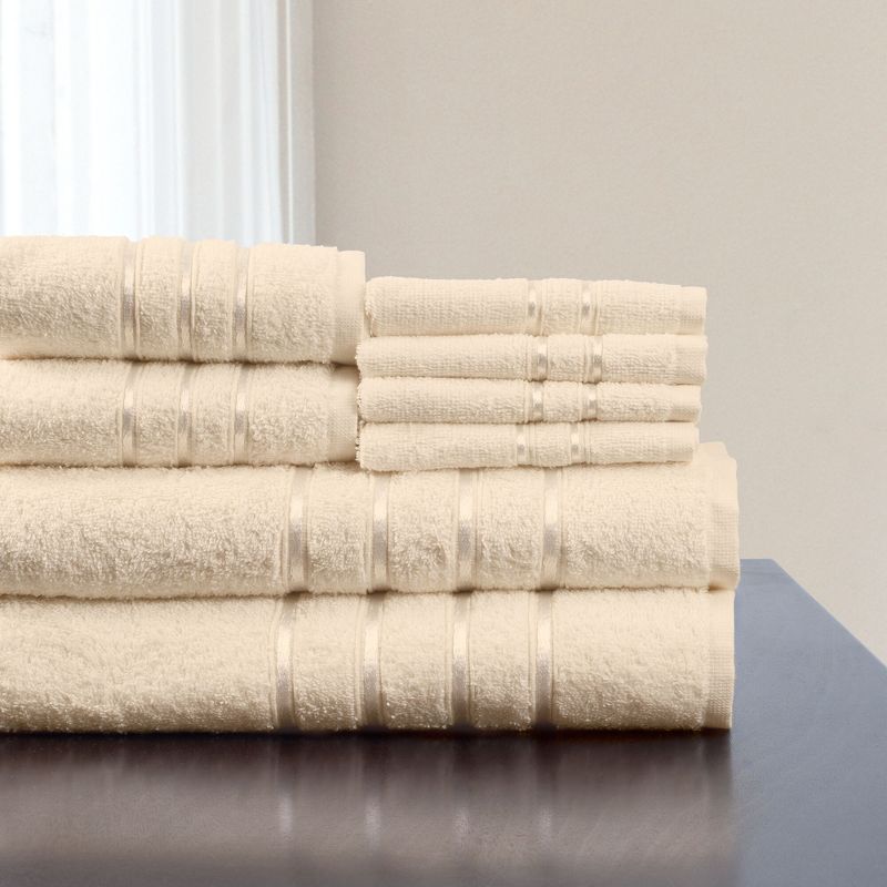 8pc Plush Cotton Bath Towel Set - Yorkshire Home, 1 of 8