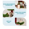 54in/74in Multi-Level Large Christmas Cat Tree Kittens Play Activity Center Christmas Cat Tree Tower For Indoor Cats - 4 of 4