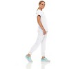 Hey Collection Womens Stretch V-Neck Jogger Scrubs Set, Medical Nursing Tops with Four Pocket Pants - 3 of 4