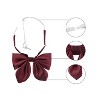 Allegra K Women's Pre-tied Bowknot Solid Color Bowtie School Uniform Bow Ties - 4 of 4