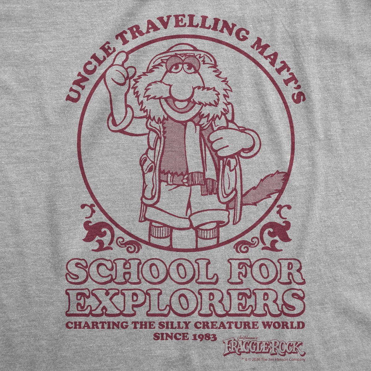 Мужские футболки Crazy Dog T-Shirts, Inc. Mens Funny T Shirts Uncle Traveling Matt's School For Explorers Jim Henson's Fraggle Rock Tee For Men - Crazy Dog Men's T Shirt With Movie Sayings XL — фото 2