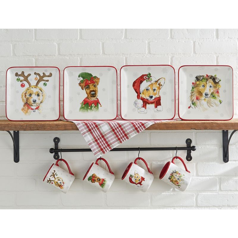 Park Designs Holiday Paws Salad Plate Set of 4, 2 of 7