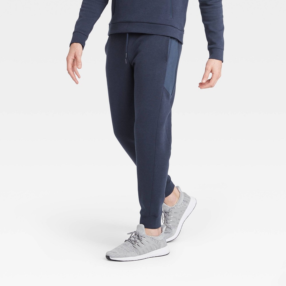 Men's Tall Premium Fleece Jogger Pants - All in Motion Navy XXLT, Men's, Blue was $34.0 now $22.1 (35.0% off)