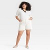 Women's High-Rise Midi Cuffed Jean Shorts - Ava & Viv™ - 3 of 3