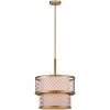 Evie Mesh Pendant Light - LIT4200 - Gold - Safavieh - 2 of 4