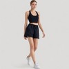Anna-Kaci Active Women's Scoop Neck Sports Bra Top with Wide Straps and Soft Stretch Fit - 3 of 4