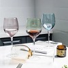 Slickblue Handcrafted Colorful Goblet Wine Glass Set of 4, 15.5 oz - 2 of 4