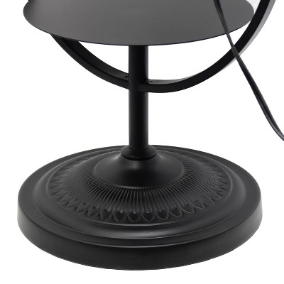 Minimalist Black Dual-Shelf Decorative Floor Lamp