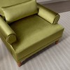 37.8" Polyester Accent Chair with Ergonomic Lumbar Support and Circular Armrests - 3 of 4
