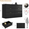 RISOKEYS 6-Drawer Dresser,with Wide Chest of Drawers & Smooth Gliding System - Storage Organizer for Bedroom,Living Room Anti-Tip for Families - 3 of 4