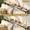 Rust Brown 1pcs Triamine Iron 100*15*79cm Entryway Table with Plugs - 4 of 4