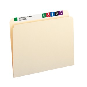 Smead File Folders, Straight-Cut Tab, Letter Size, Manila, 100 Per Box (10300) - 1 of 4