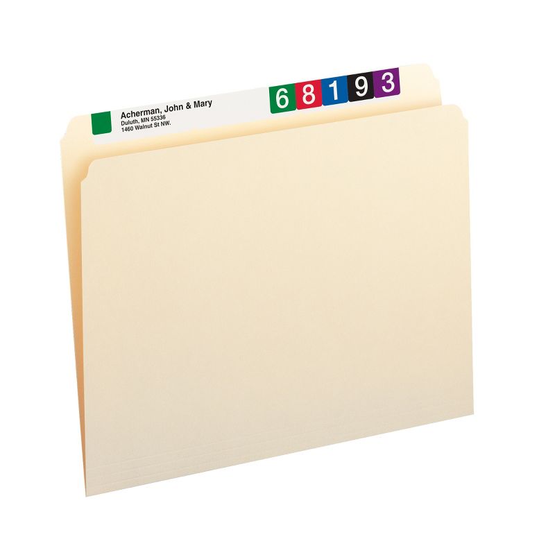 Smead File Folders, Straight-Cut Tab, Letter Size, Manila, 100 Per Box (10300), 1 of 7