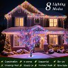 Itopfox 32FT 396 LED Multicolor Icicle Lights 8 Modes Timer Waterproof Outdoor Christmas Holiday Decor for Patio Roof 1 Pack - 4 of 4