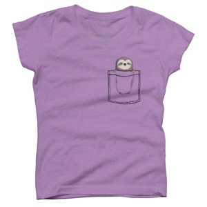 Girl's Design By Humans My Sleepy pet By radiomode T-Shirt - 1 of 3