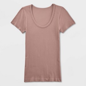 Short Sleeve Ribbed Seamless Maternity T-Shirt - Isabel Maternity by Ingrid & Isabel™ - 1 of 1