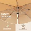 XINGHANZHENXUAN 10FT Patio Umbrella, Outdoor Table Umbrella, Sun Umbrella for Garden, Deck, Backyard, Pool - 4 of 4