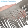 Unique Bargains DIY Craft Sewing PU Leather Sewing Tassel Fringe Trim 1 Yard - 4 of 4