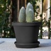 Bloem 13" Terra Pot Gardening Planter, Black (Saucer Sold Separately) - 2 of 4