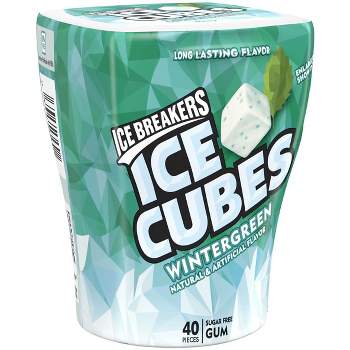 Ice Breakers Ice Cubes Wintergreen Sugar Free Gum - 40ct