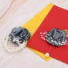 Unique Bargains Wristlet Packing List Artificial Flowers for Wedding Party 2 Pcs - 3 of 4