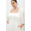 Women's Plus Size Abbigail Elbow Sleeve Dress - ivory | CITY CHIC - 4 of 4