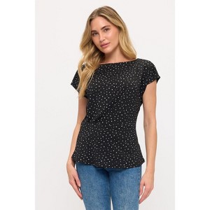 WEST K Women's Noa Waist Tucked Short Sleeve Blouse - 1 of 4