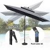 Pellebant 10 x 6.5 FT Rectangular Double Top Patio Market Umbrella with Tilt & Crank - 4 of 4