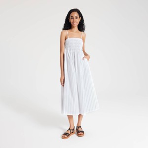 Women's Smocked Midi Slip Dress - A New Day™ - 1 of 4