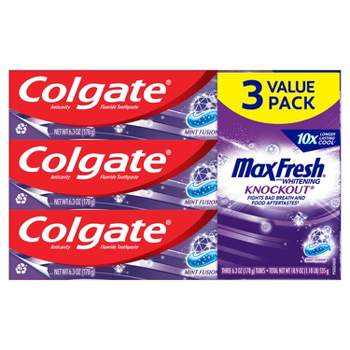 Colgate Max Fresh Toothpaste Knockout - 6.3oz/3pk