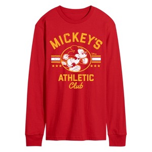 Men's - Disney - Mickeys Athletic Club Long Sleeve Graphic T-Shirt - 1 of 2